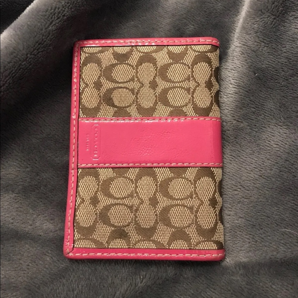 Coach pink wallet